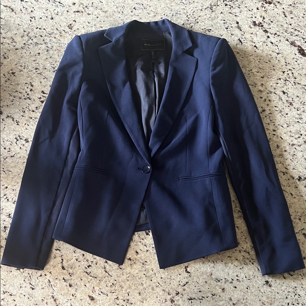 BCBGMaxAzria Classic Navy Blazer